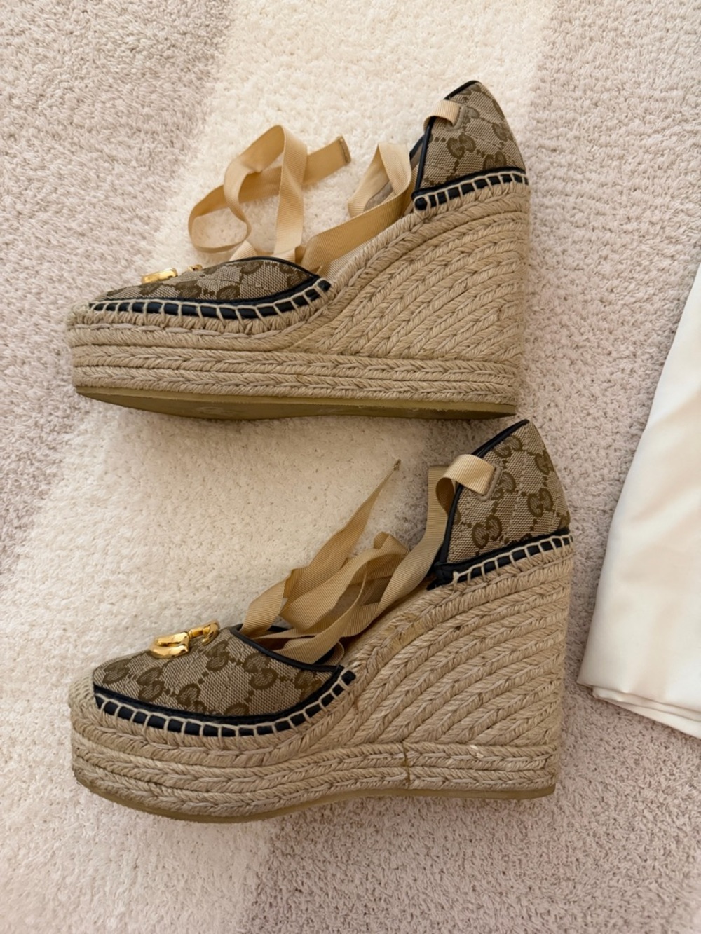 Gucci 85mm Pilar Espadrille Wedge - Picture 4 of 12